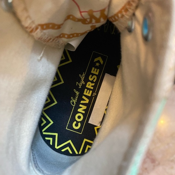 Women’s size 8.5  - Converse Chuck 70 High Mi Gente Capsule - White Onyx - Picture 11 of 11